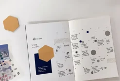 White Stitched Monthly Planner