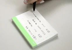 Wide Highlighter Memo Pad