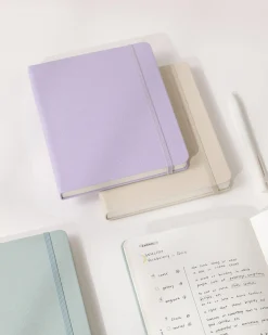 Wide Record Hardcover Grid Notebook v2