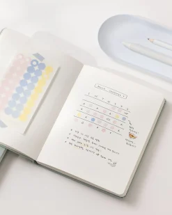 Wide Record Hardcover Grid Notebook v2