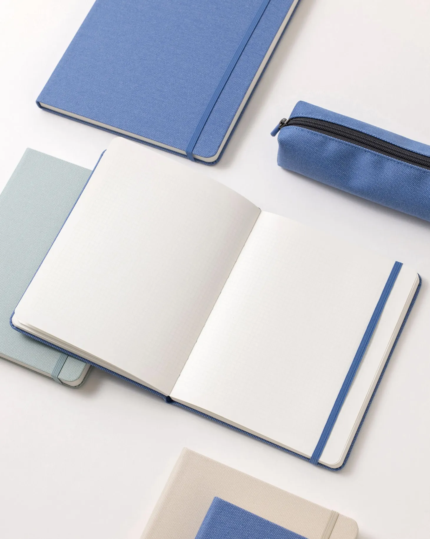Wide Record Hardcover Grid Notebook v2