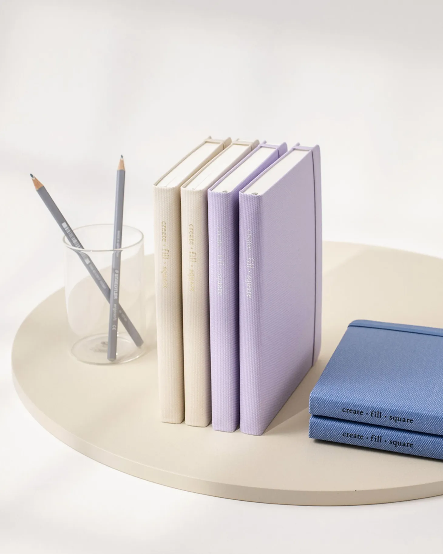 Wide Record Hardcover Grid Notebook v2