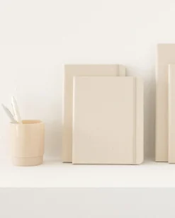 Wide Record Hardcover Grid Notebook v2