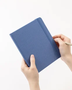 Wide Record Hardcover Grid Notebook v2
