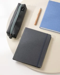 Wide Record Hardcover Grid Notebook v2