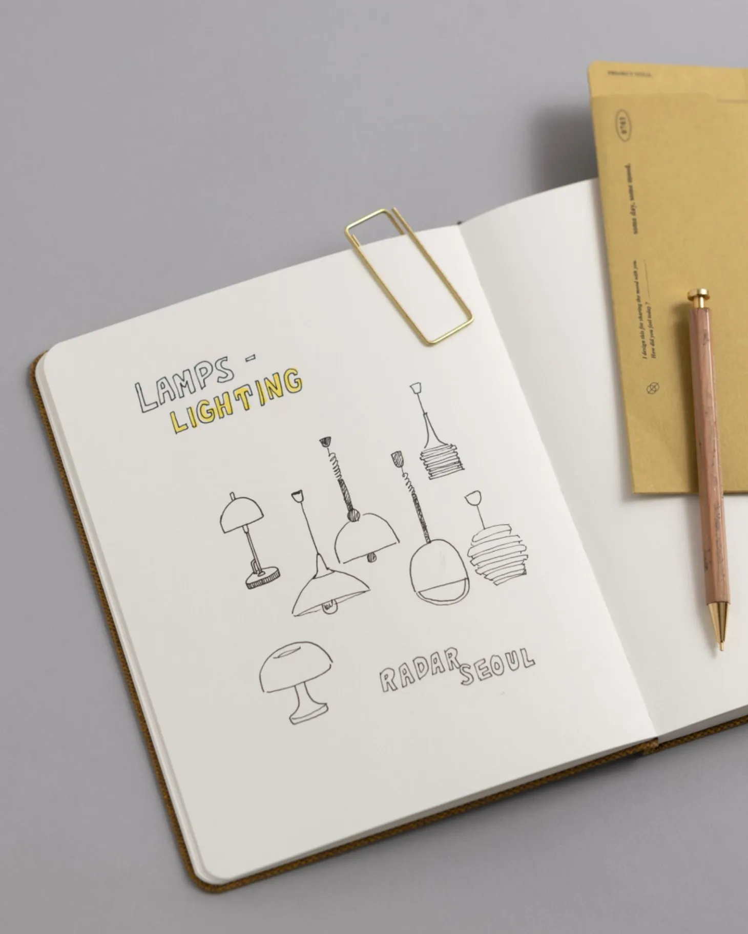 Wide Record Hardcover Plain Notebook