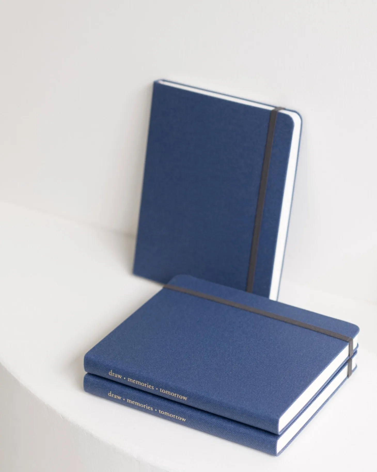 Wide Record Hardcover Plain Notebook