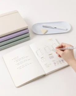 Wide Record Hardcover Plain Notebook v2