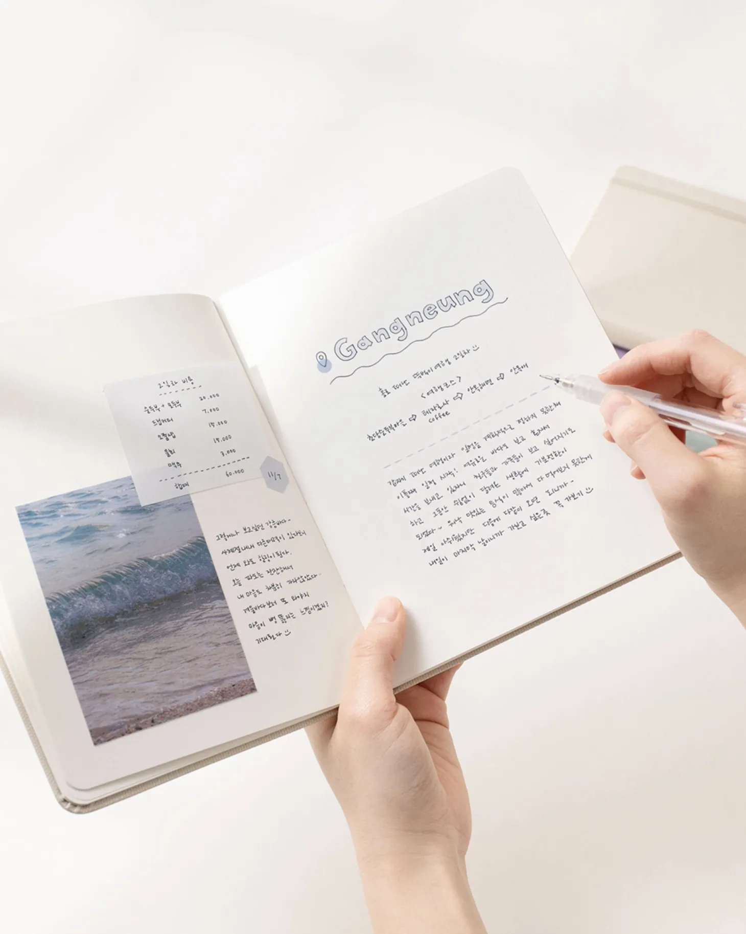 Wide Record Hardcover Plain Notebook v2