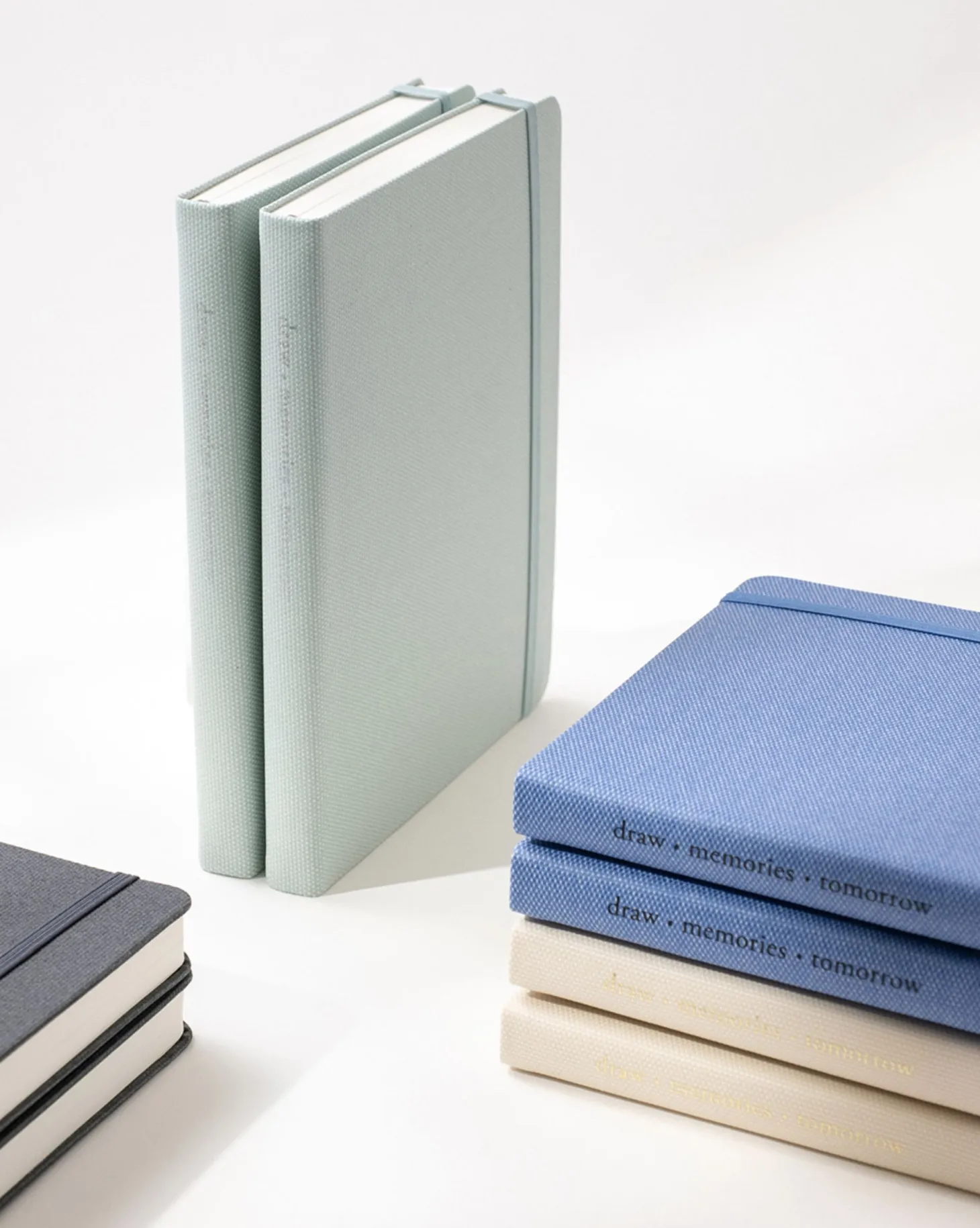 Wide Record Hardcover Plain Notebook v2