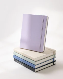 Wide Record Hardcover Plain Notebook v2