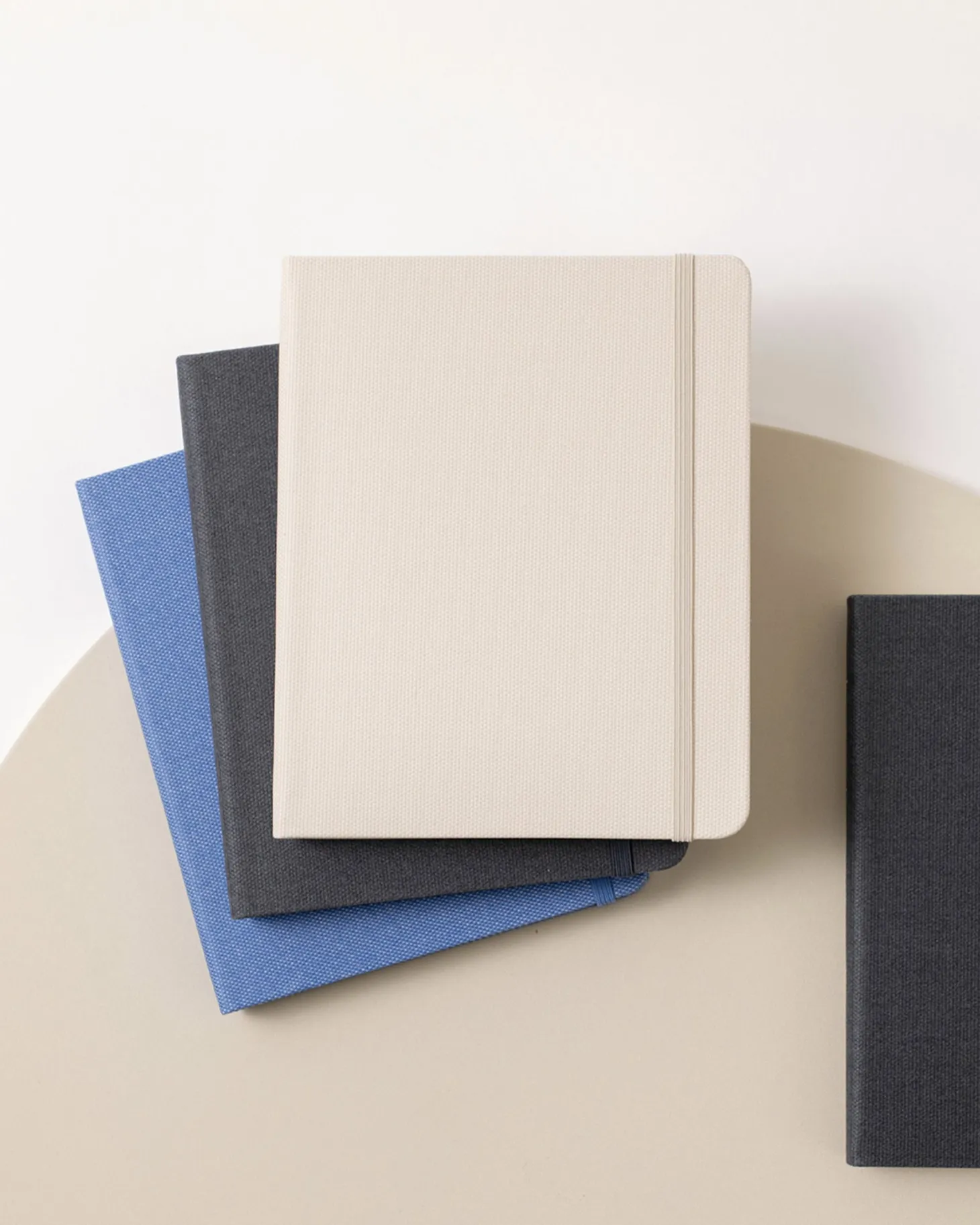 Wide Record Hardcover Plain Notebook v2