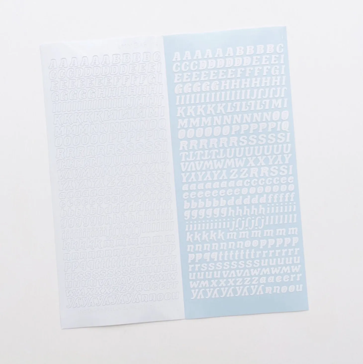 Wiggle Alphabet Slim Sticker