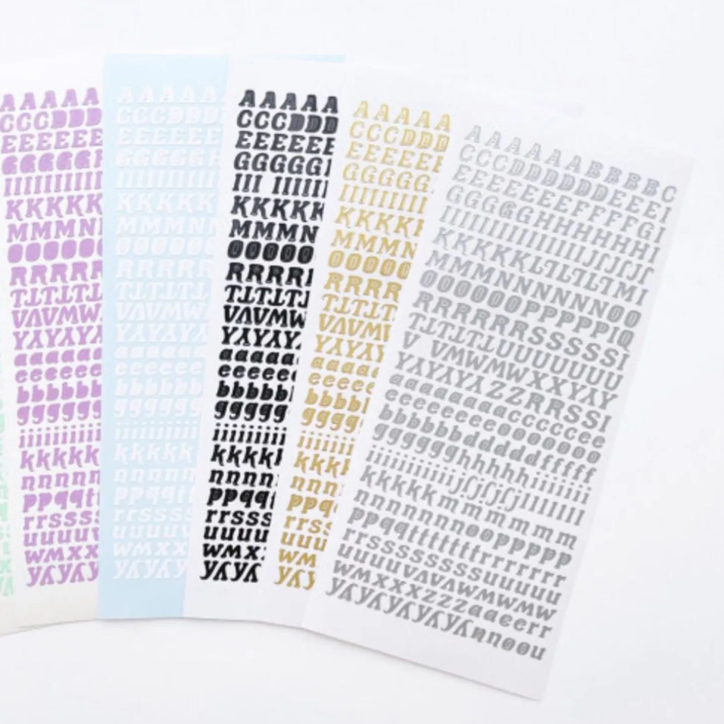 Wiggle Alphabet Slim Sticker