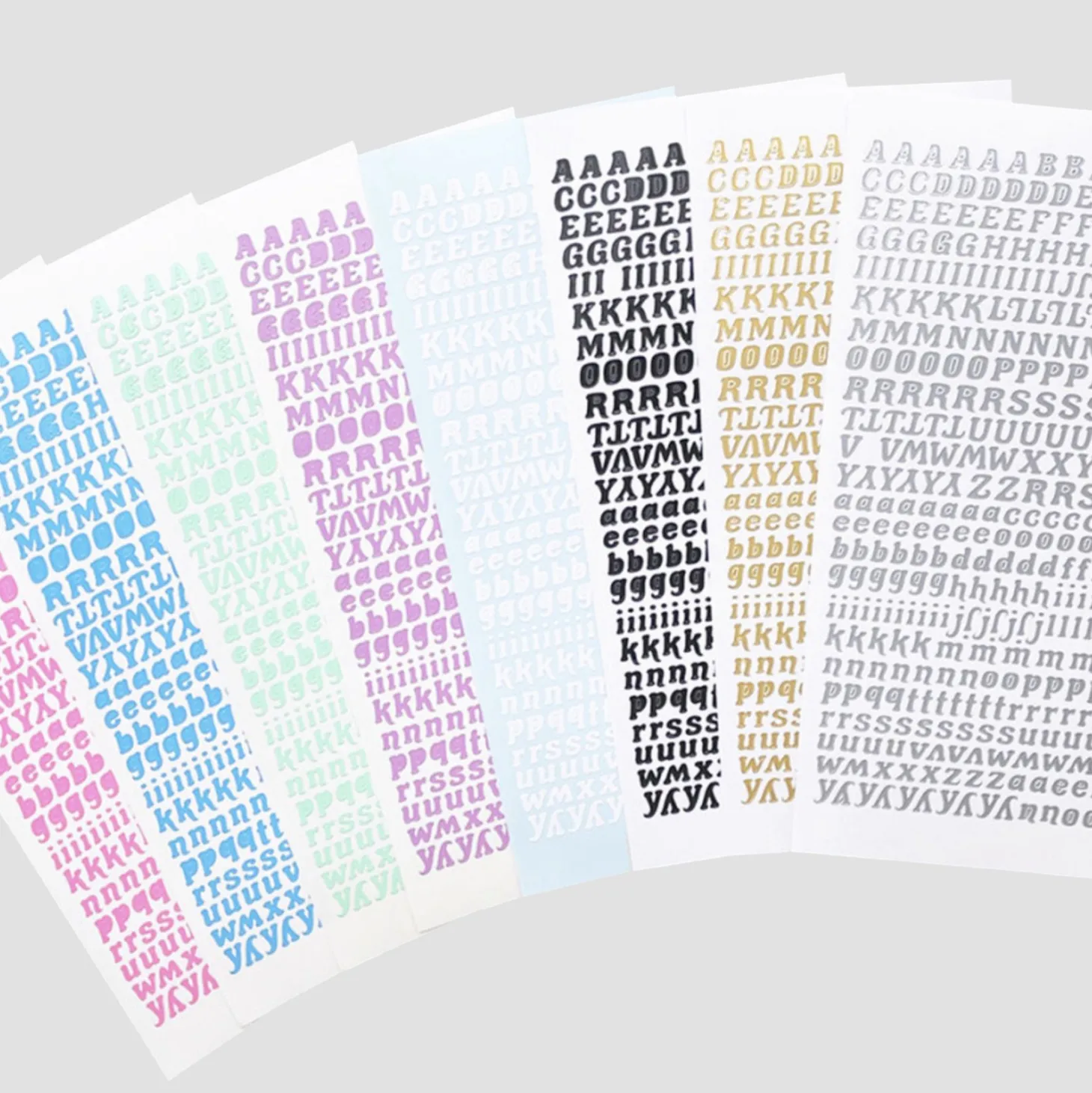 Wiggle Alphabet Slim Sticker