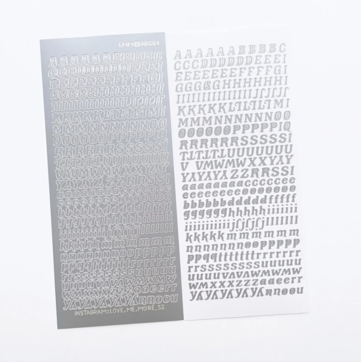 Wiggle Alphabet Slim Sticker