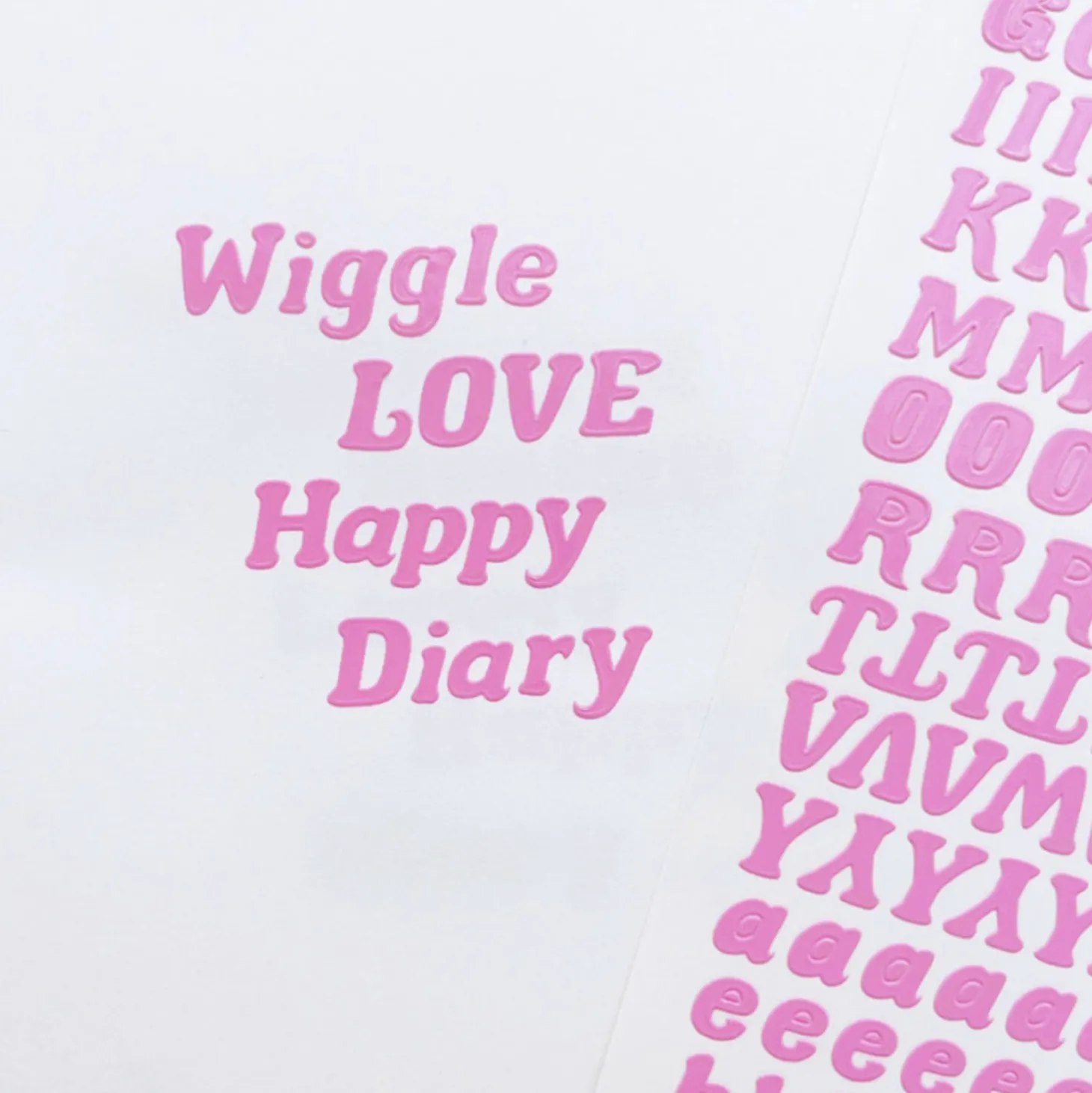 Wiggle Alphabet Slim Sticker