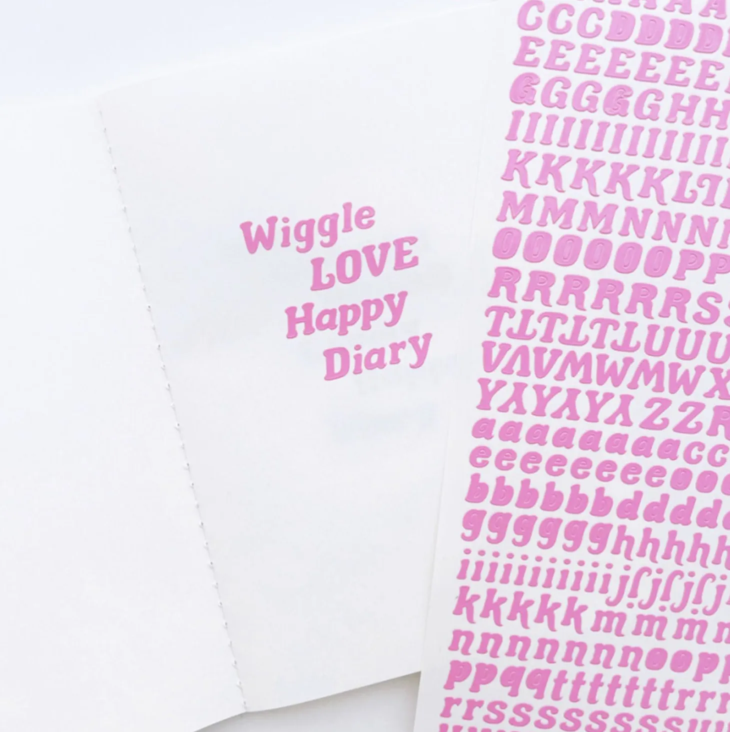 Wiggle Alphabet Slim Sticker