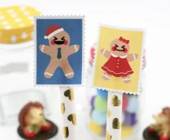 Winter Holiday Stamp Deco Sticker