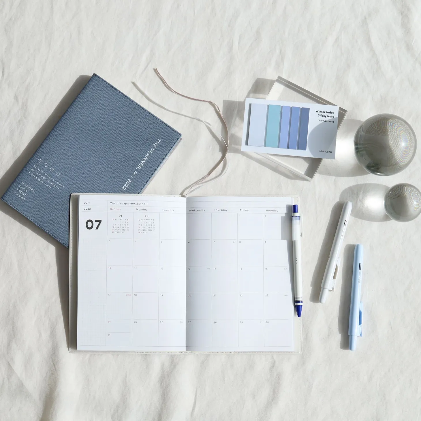 Winter Index Sticky Note