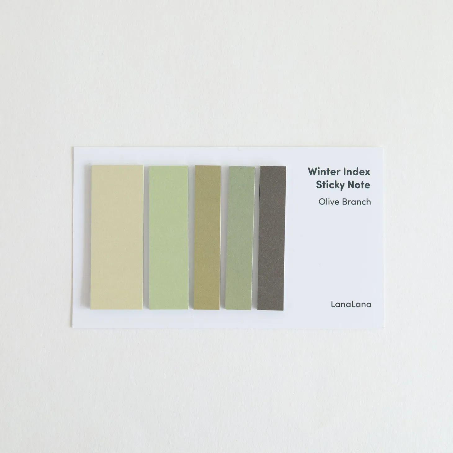 Winter Index Sticky Note