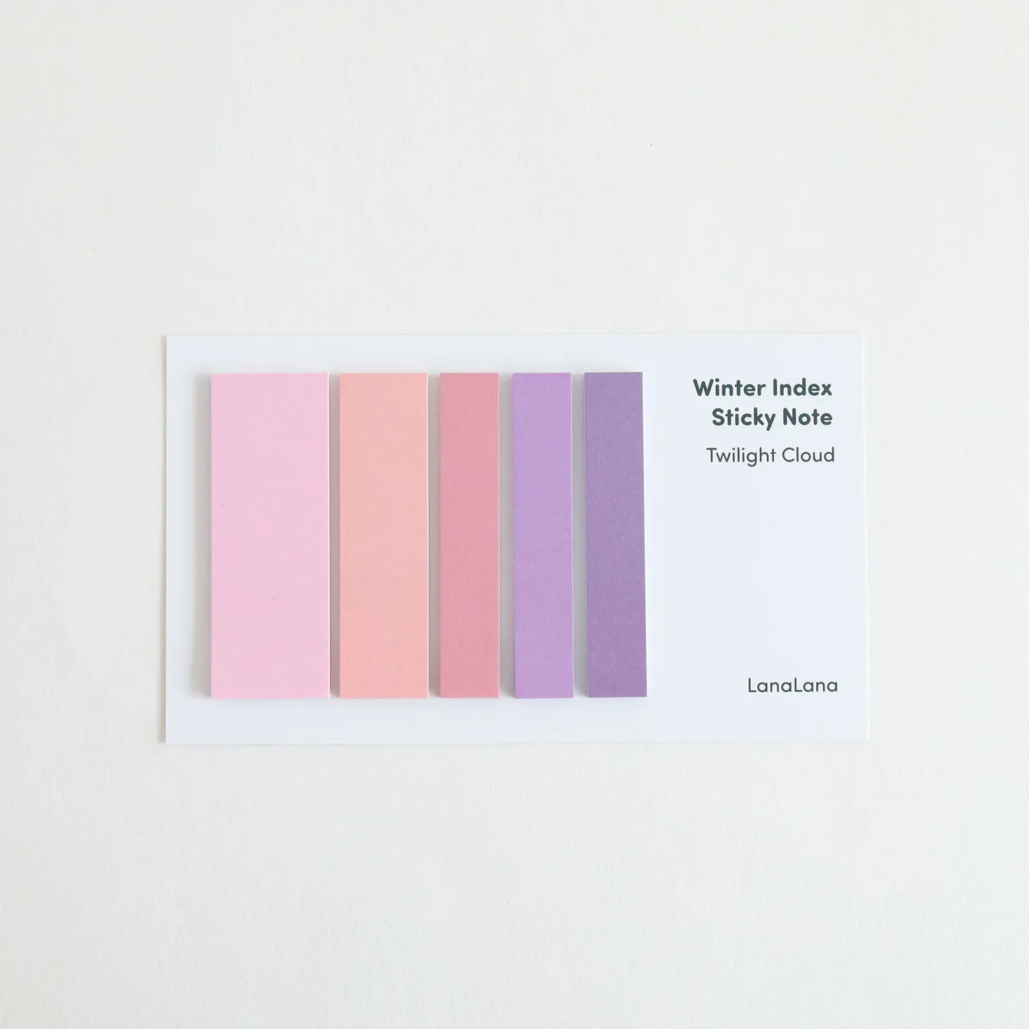 Winter Index Sticky Note