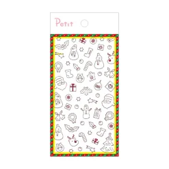 Winter Red Line Deco Sticker