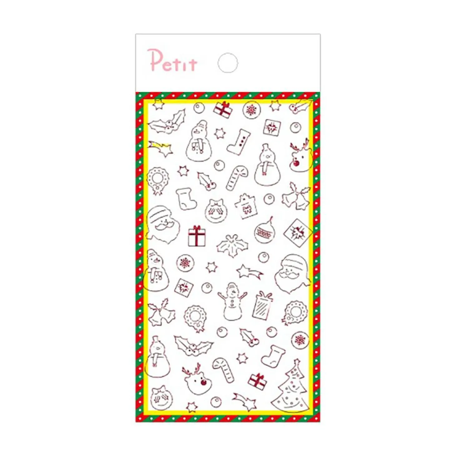 Winter Red Line Deco Sticker