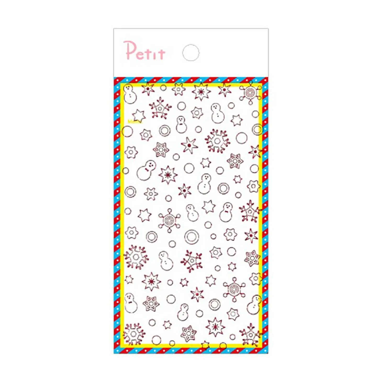 Winter Red Line Deco Sticker