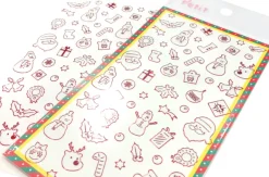 Winter Red Line Deco Sticker