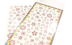 Winter Red Line Deco Sticker