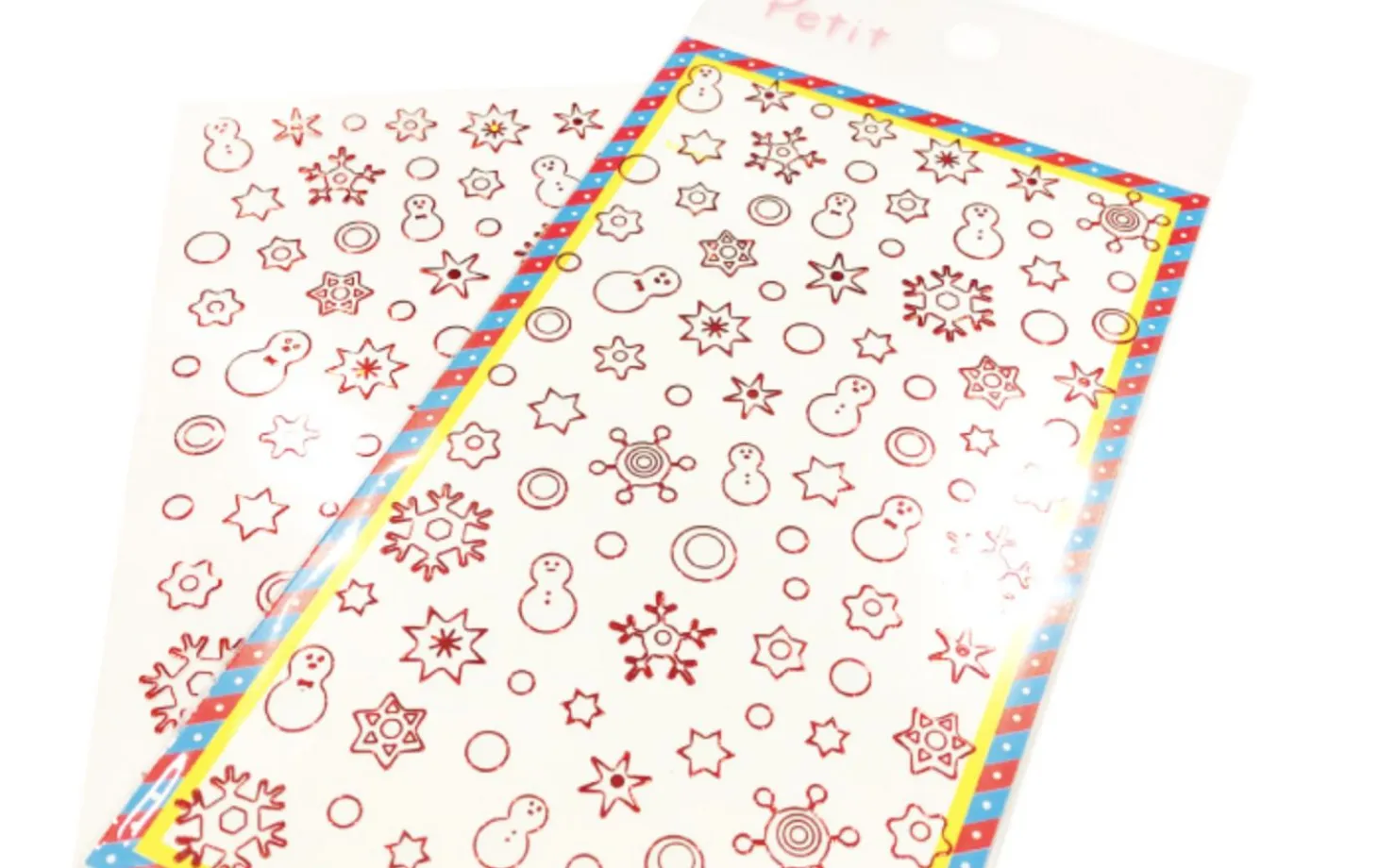 Winter Red Line Deco Sticker