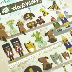 Wood Work Deco Sticker