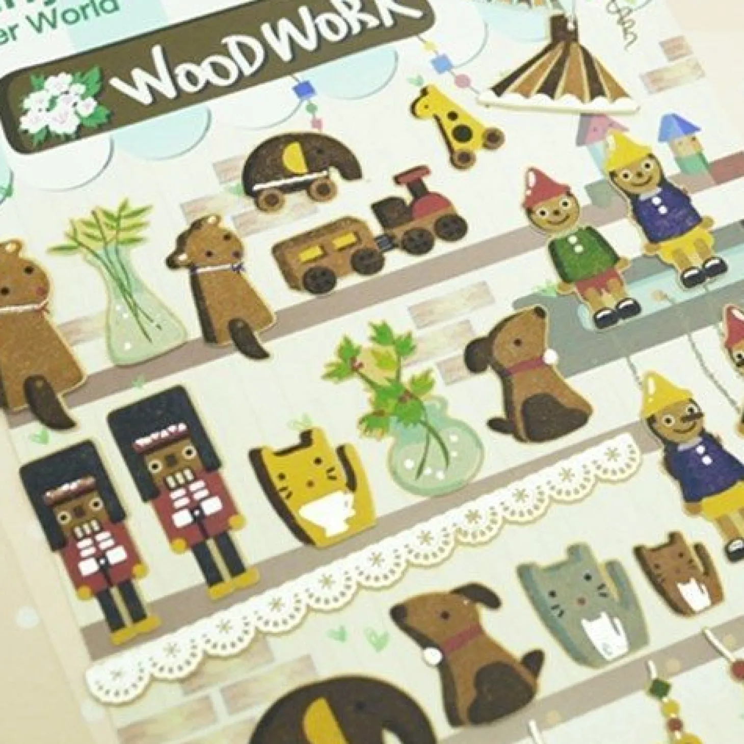 Wood Work Deco Sticker