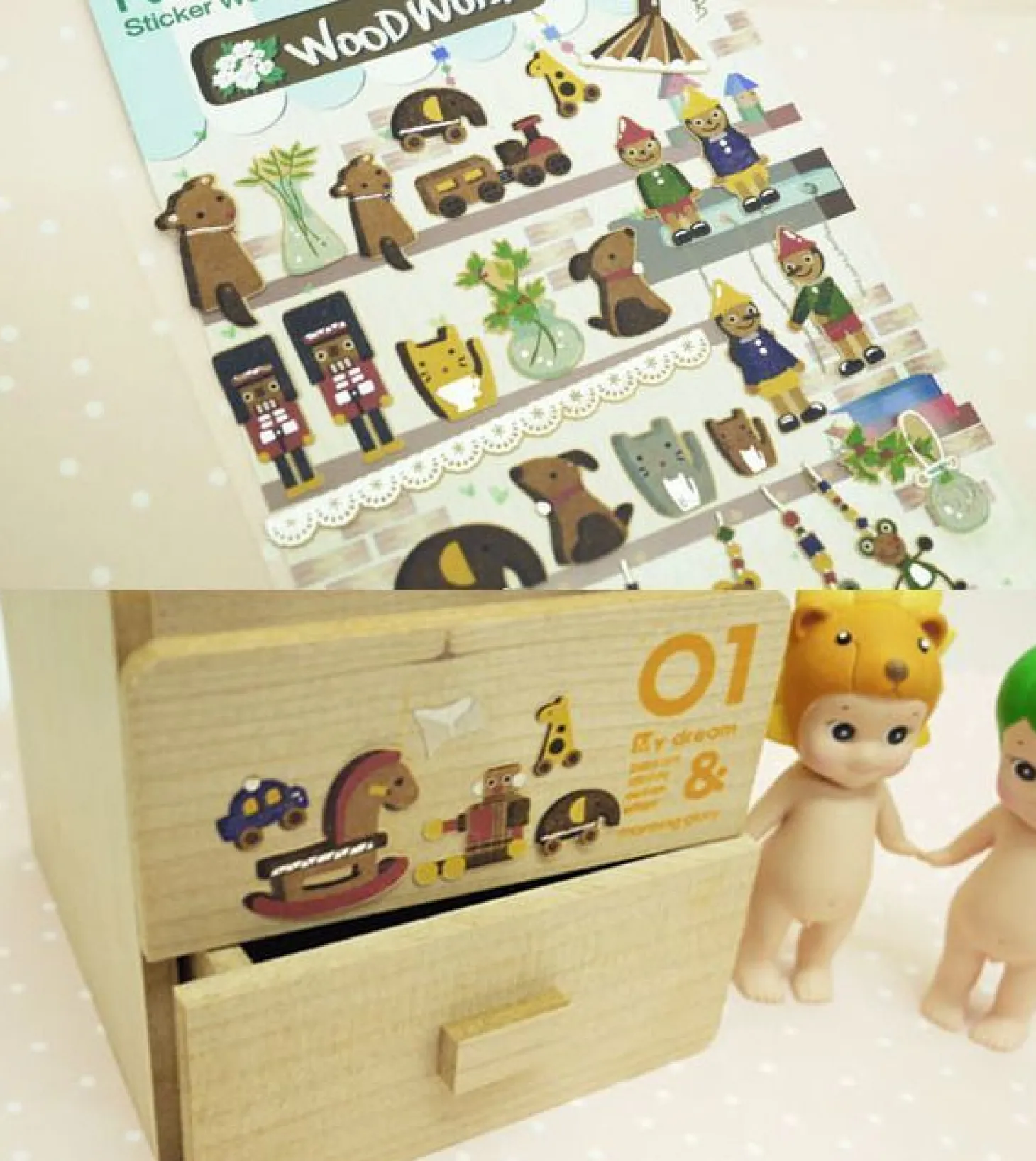 Wood Work Deco Sticker