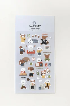 Work and Work Deco Sticker