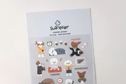 Work and Work Deco Sticker