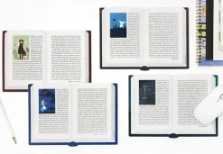 World Literature Opened Book Mouse Pad