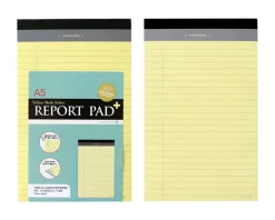 Yellow A5 Ruled Notepad