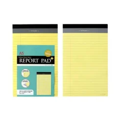Yellow A5 Ruled Notepad