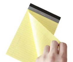 Yellow A5 Ruled Notepad