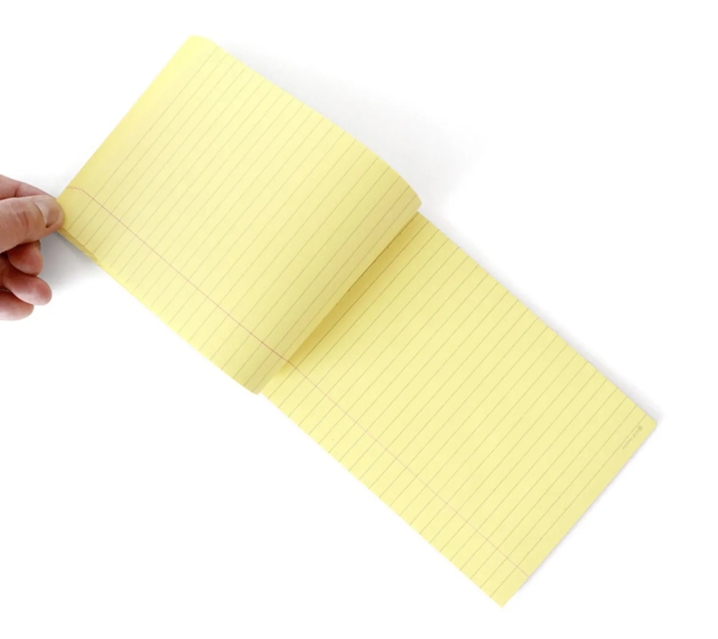 Yellow A5 Ruled Notepad