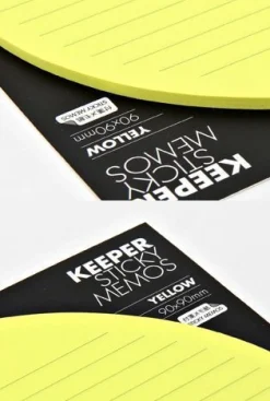 Yellow Corner Pocket Sticky Note