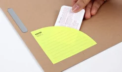 Yellow Corner Pocket Sticky Note