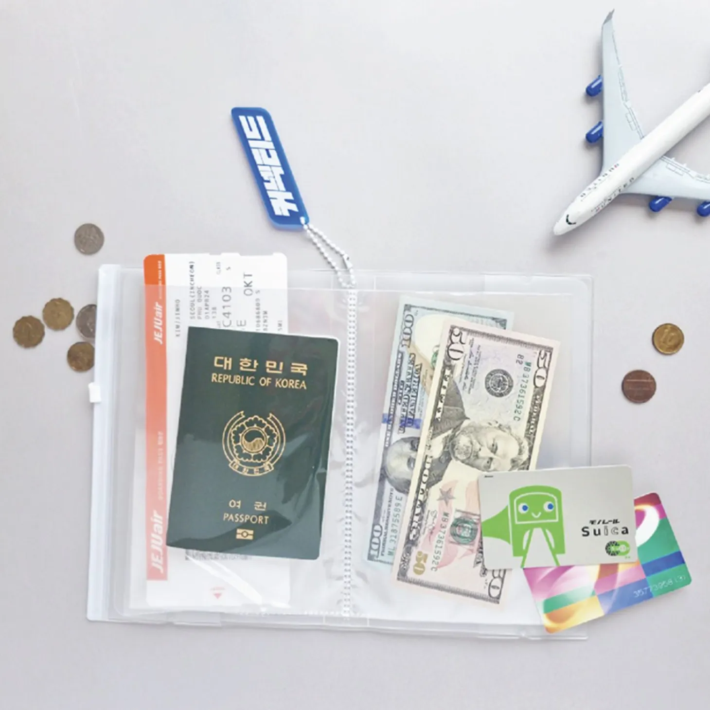 Zipper Sticker Pocket Binder