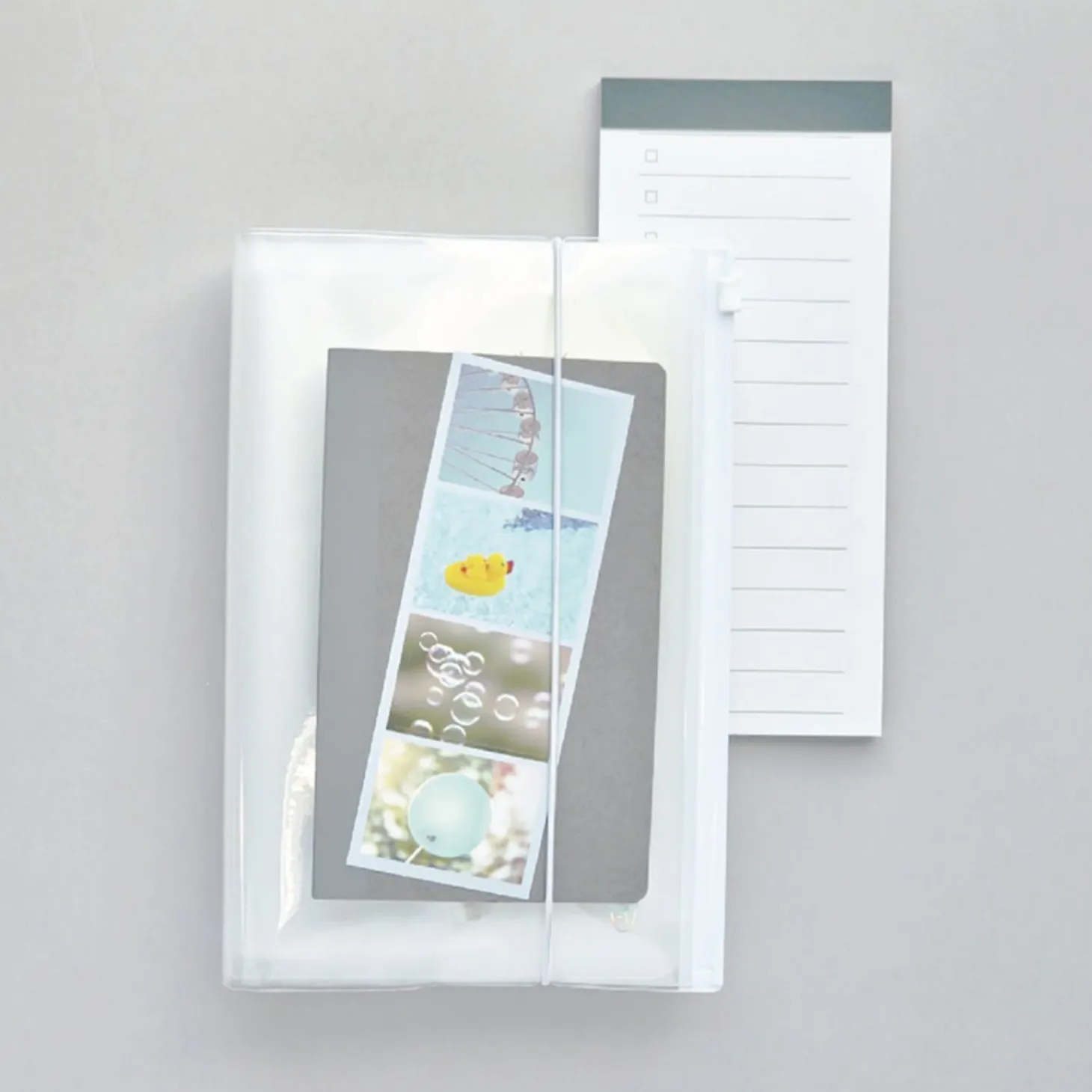 Zipper Sticker Pocket Binder