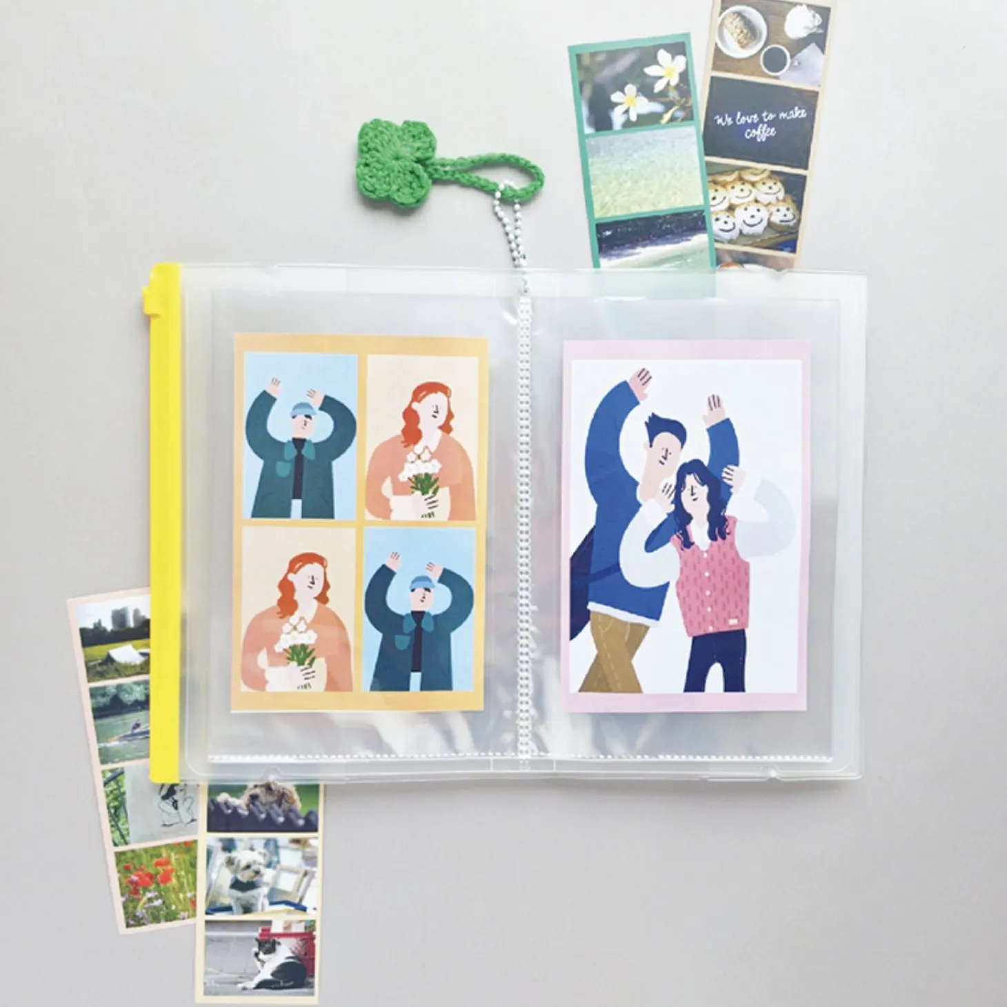 Zipper Sticker Pocket Binder