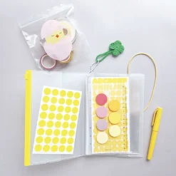 Zipper Sticker Pocket Binder