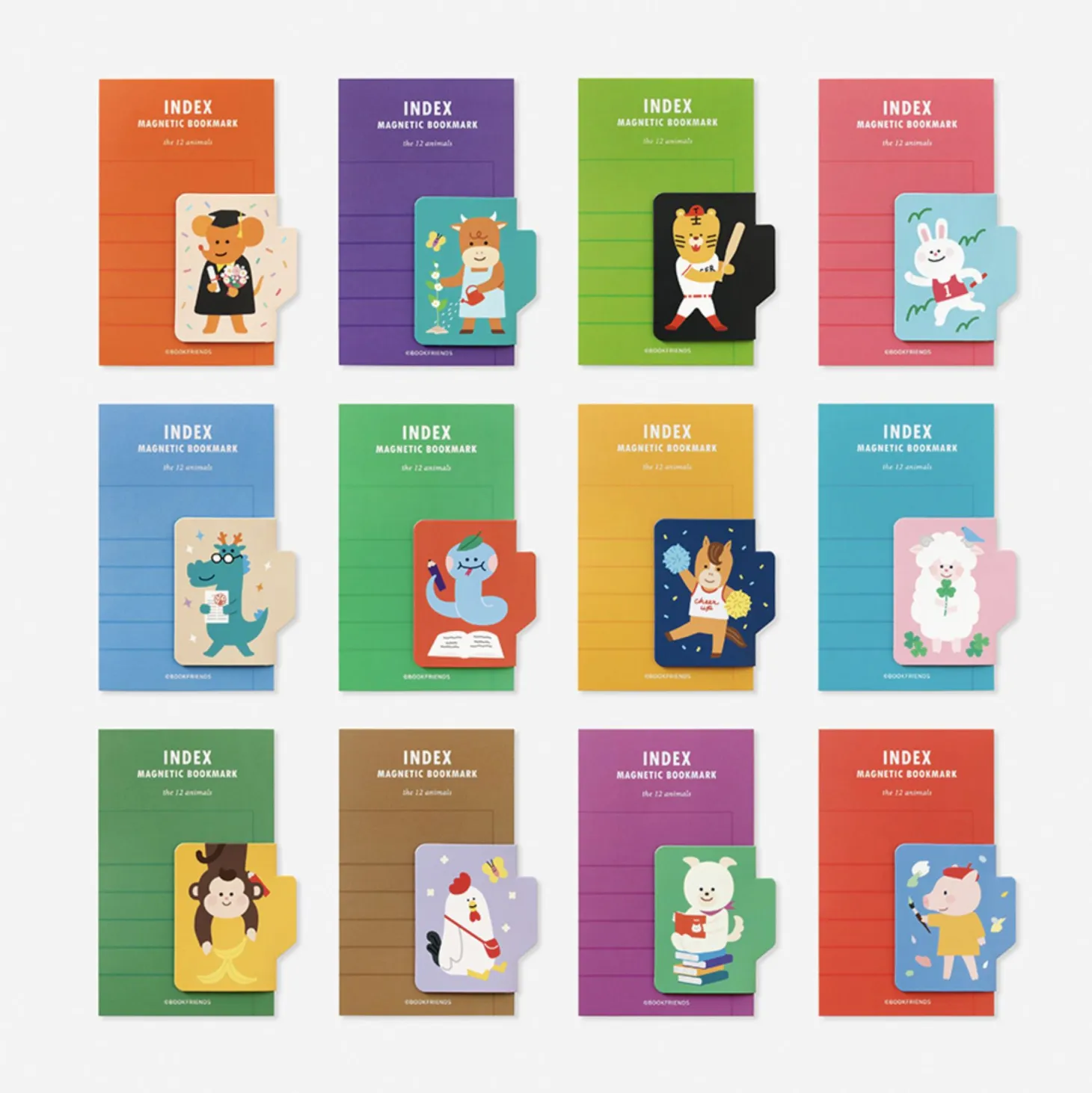 Zodiac Friends Magnetic Bookmark