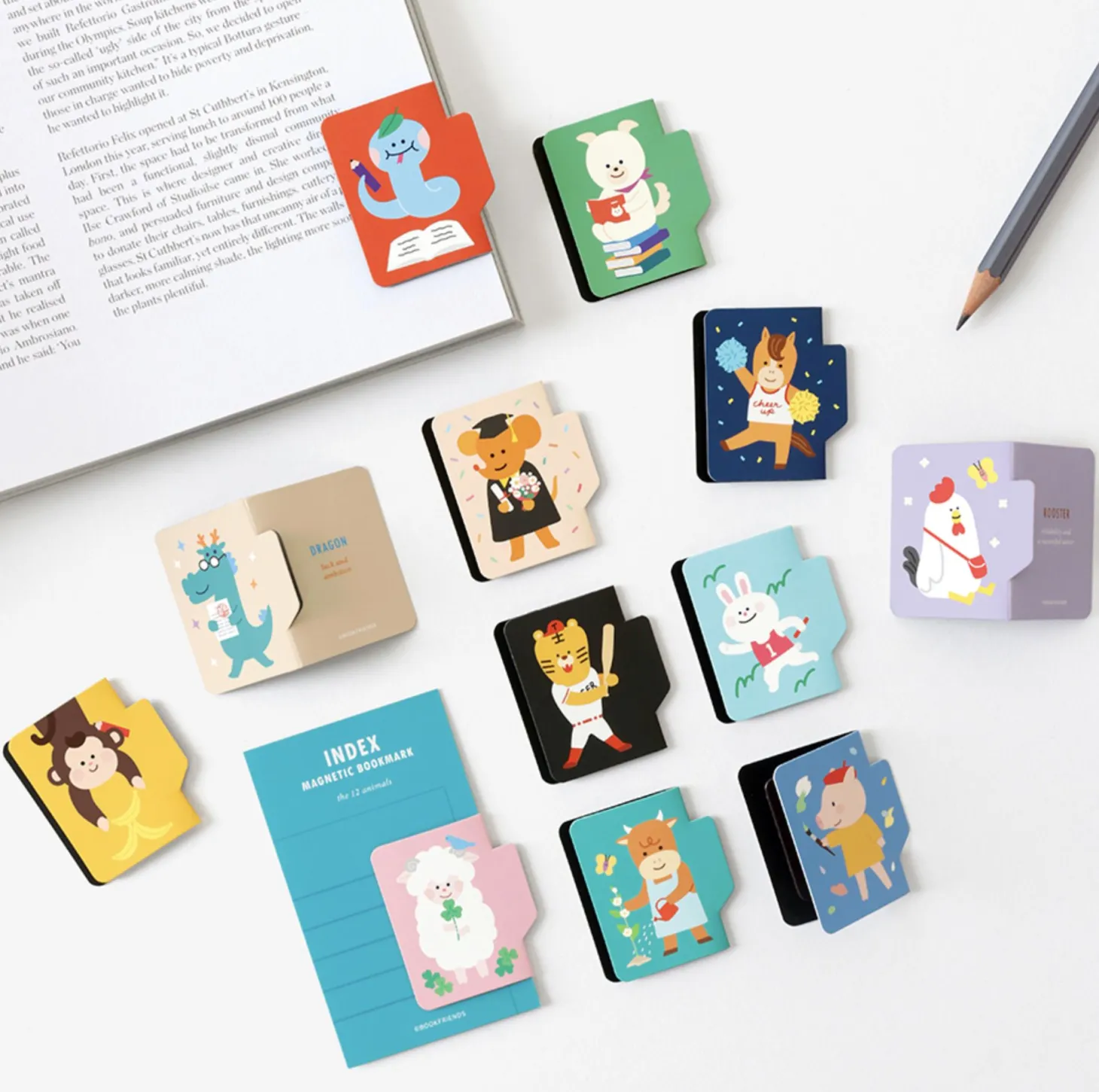 Zodiac Friends Magnetic Bookmark